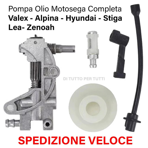 Pompa olio motosega - 45cc, 52cc